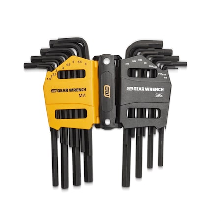 Gearwrench 26PC SAEMETRIC LONG ARM HEX KEY SET KDT83504